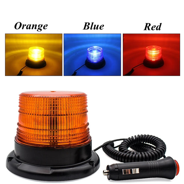 Warning Flash Beacon Emergency Indication LED Lamp Car Rotating Traffice Safety Light