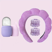 Headband Combo and Face Care Ice Tray, Facial Massager for Skin Care