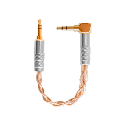 OKCSC 3.5mm Jack Male to Male Audio Stereo Cable AUX Connector 3.5 mm Plug For Headphone Amplifier MP3 Player L Type one side