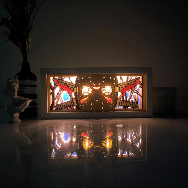 Anime Light Box Led Strip Lights Anime Eyes Shadow Box Picture Frame