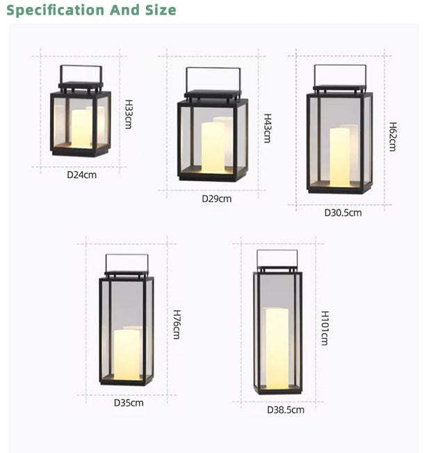 Garden light decorative stainless steel acrylic LED