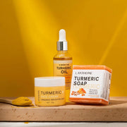 3pcs/set Turmeric Face Care Sets Facial Acne Cleansing Cream