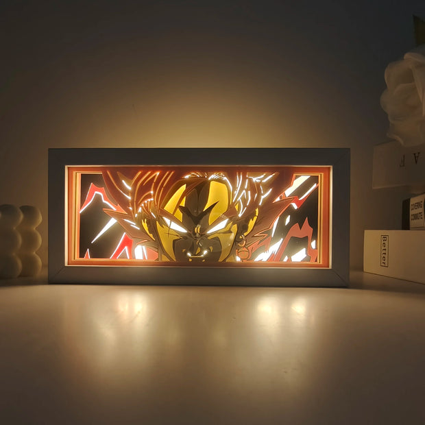 Anime Light Box Led Strip Lights Anime Eyes Shadow Box Picture Frame