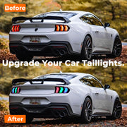 Car LED Rear Taillights for Ford Mustang 2015-2023 Animation RGB Rear Lamps LED Taillight Assembly