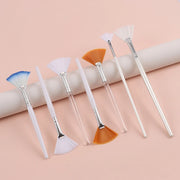 Portable Facial Mask Brush Fan Shaped DIY Skin Care Tool