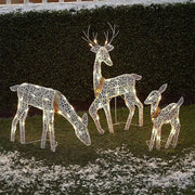 Lighted Christmas Reindeer Water Resistant Light Up Decoration For Garden