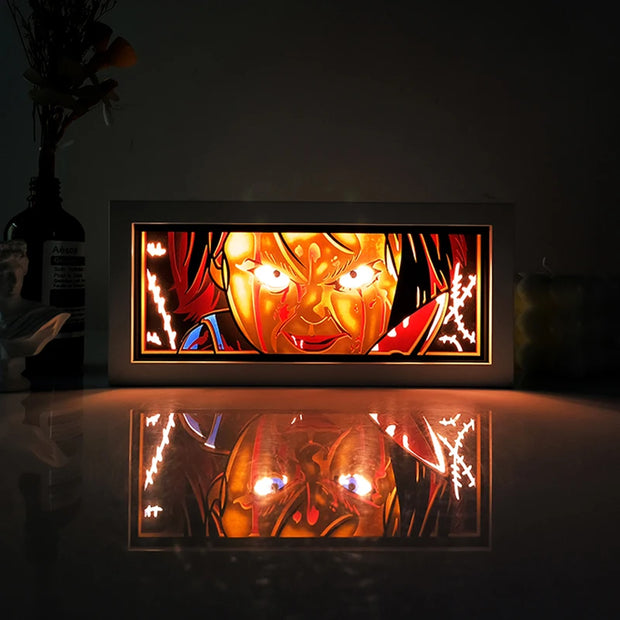 Anime Light Box Led Strip Lights Anime Eyes Shadow Box Picture Frame