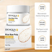 6pcs/set BIOAQUA Rice Raw Pulp Skin Care Sets Face Cream