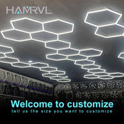 Hexagonal Lighting Accessories Barbershop Garage Ceiling Light