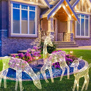 Lighted Christmas Reindeer Water Resistant Light Up Decoration For Garden