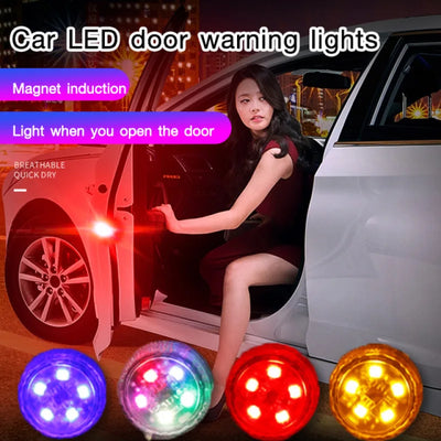 Car LED door warning light modification safety anti-collision anti-tailgating lights