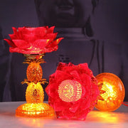 God of Wealth Lamp, Electric Candle, LED Buddha Offering Lamp