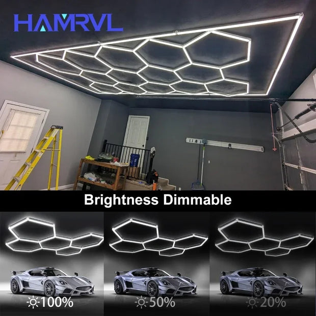 Hexagonal Lighting Accessories Barbershop Garage Ceiling Light