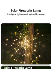 Solar Firework Led Light Waterproof Outdoor Dandelion Lamp