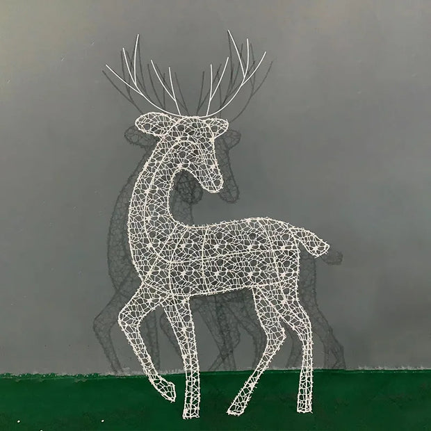 Lighted Christmas Reindeer Water Resistant Light Up Decoration For Garden