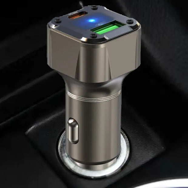 Car USB Charger Multi Port Car Adapter 30W Phone Car Charger With Safety Hammer Design