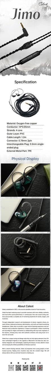 Kinera Celest In-Ear HIFI Earphone Upgrade Cable