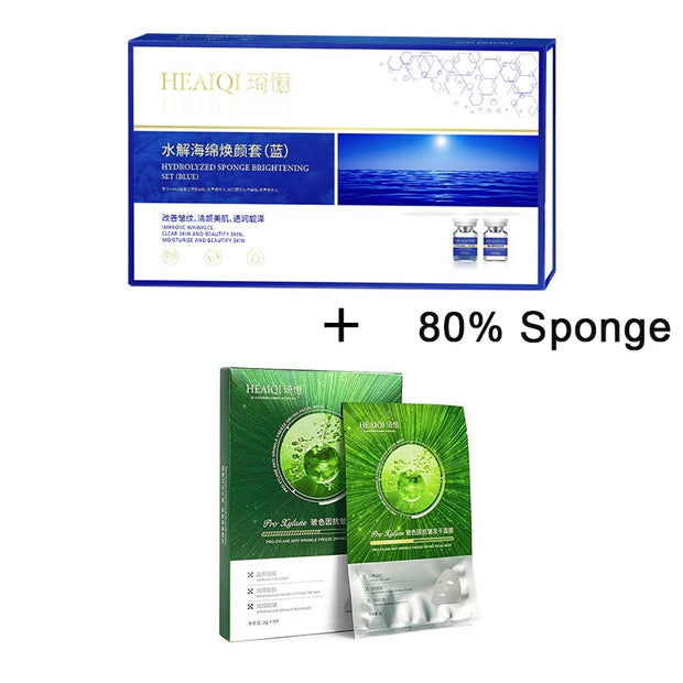 80% Blue Sponge microalgae Kit Face cream Sponge Spicules Resurfacing Skin Care