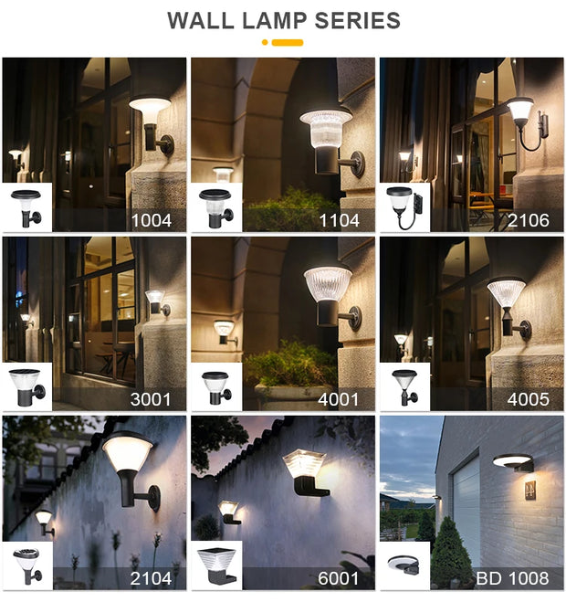 YYHC-2023 Outdoor Pillar Gate Lawn courtyard Lights LED Solar Lamp