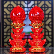 God of Wealth Lamp, Electric Candle, LED Buddha Offering Lamp