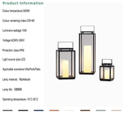 Garden light decorative stainless steel acrylic LED