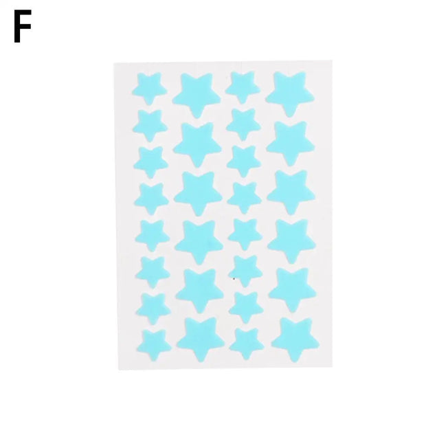 28pcsStar Pimple Patch Acne Colorful Invisible Acne Removal Skin Care Stickers Y2K Originality Concealer Face Spot Beauty Makeup