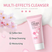 Sakura Facial Cleaner Korean Face Serum Exfoliating Peeling Gel Moisturize Toner Eye Cream