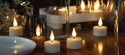 LED Candle Light Rechargeable Flameless Candles Timer Remote Tea Lights