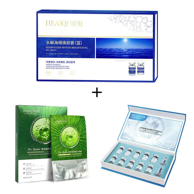 80% Blue Sponge microalgae Kit Face cream Sponge Spicules Resurfacing Skin Care