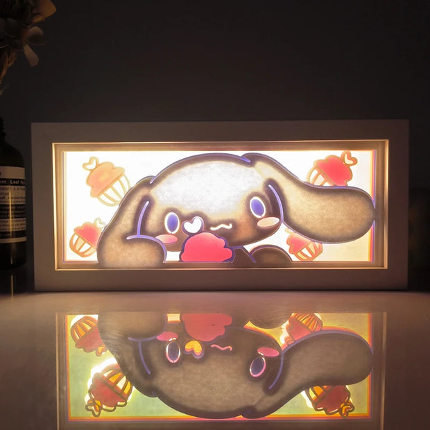 Anime Light Box Led Strip Lights Anime Eyes Shadow Box Picture Frame