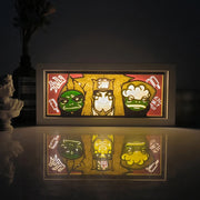 Anime Light Box Led Strip Lights Anime Eyes Shadow Box Picture Frame