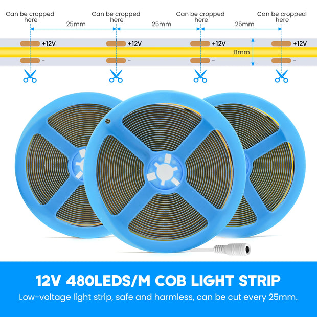 Touch Dimmable COB LED Vanity Makeup Mirror Light