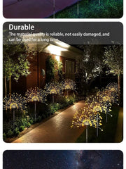 Solar Firework Led Light Waterproof Outdoor Dandelion Lamp