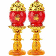 God of Wealth Lamp, Electric Candle, LED Buddha Offering Lamp