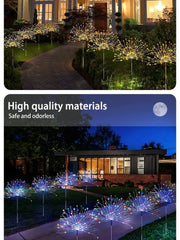 Solar Firework Led Light Waterproof Outdoor Dandelion Lamp