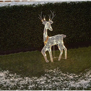 3pcs Iron Art Elk Deer Christmas Garden Decoration With LED Light