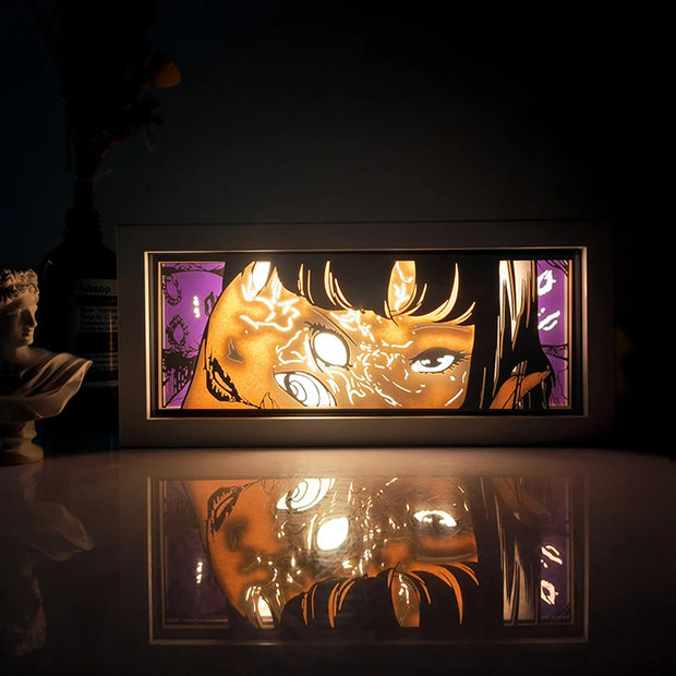 Anime Light Box Led Strip Lights Anime Eyes Shadow Box Picture Frame