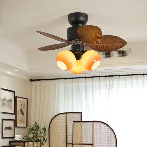 Times Restaurant Ceiling Fan Lamp Retro Style Room Ceiling Fan Light