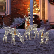 Lighted Christmas Reindeer Water Resistant Light Up Decoration For Garden