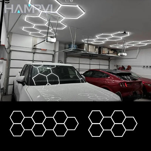 Hexagonal Lighting Accessories Barbershop Garage Ceiling Light