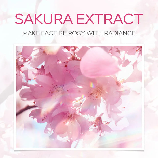 Sakura Facial Cleaner Korean Face Serum Exfoliating Peeling Gel Moisturize Toner Eye Cream