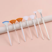 Portable Facial Mask Brush Fan Shaped DIY Skin Care Tool