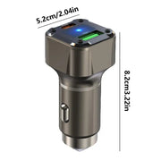 Car USB Charger Multi Port Car Adapter 30W Phone Car Charger With Safety Hammer Design