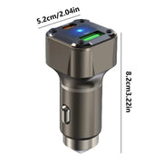 Car USB Charger Multi Port Car Adapter 30W Phone Car Charger With Safety Hammer Design