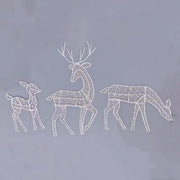 3pcs Iron Art Elk Deer Christmas Garden Decoration With LED Light