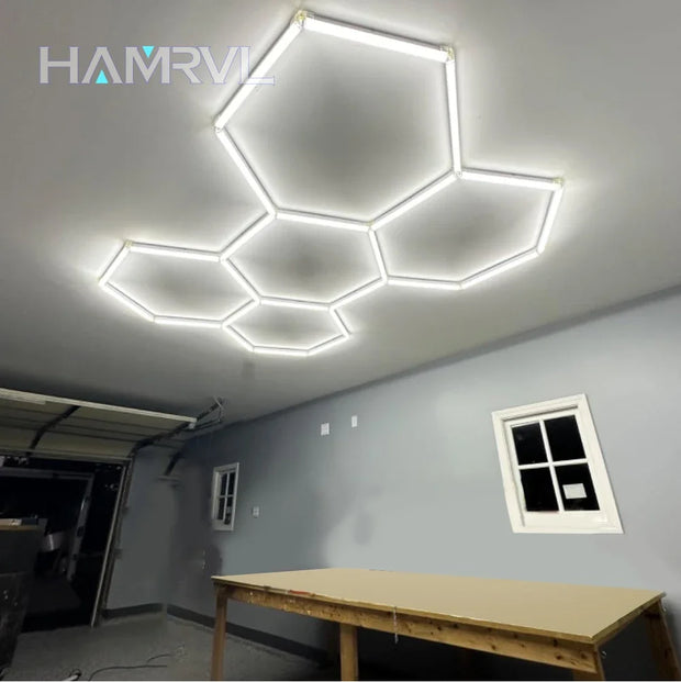 Hexagonal Lighting Accessories Barbershop Garage Ceiling Light