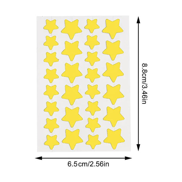 28pcsStar Pimple Patch Acne Colorful Invisible Acne Removal Skin Care Stickers Y2K Originality Concealer Face Spot Beauty Makeup