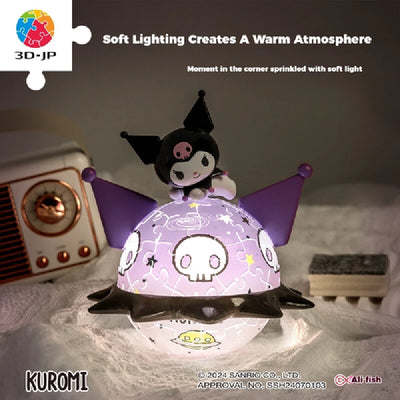 Sanrio 3d-Jp Anime Kuromi 3d Night Light Ornaments 61pcs Luminous Atmosphere Lamp