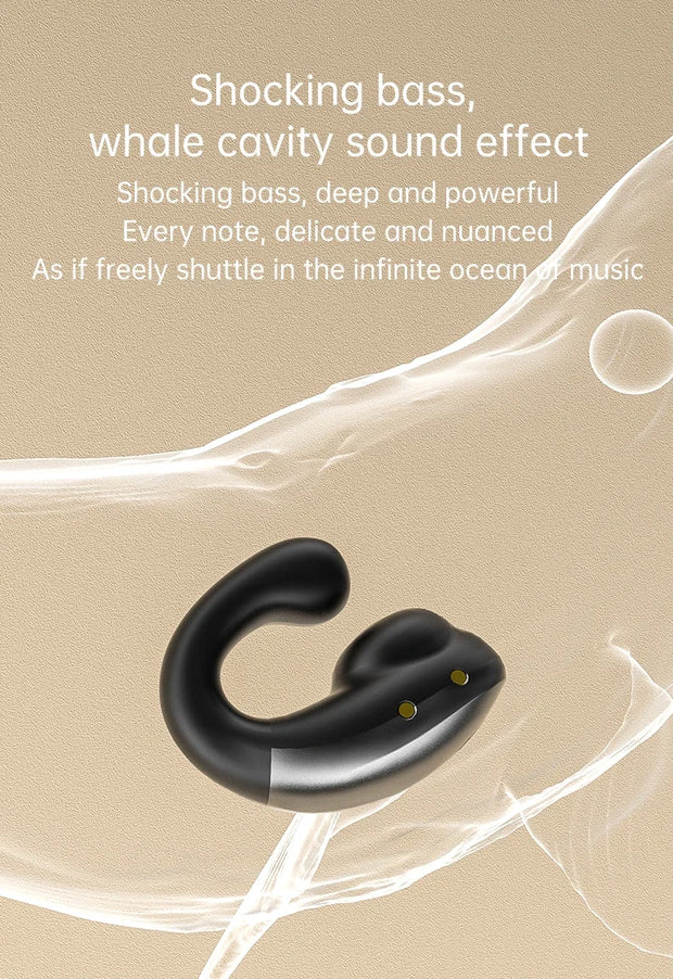 M7 Clip On Earbuds Wireless Bluetooth V5.3 Open Ear Headphone