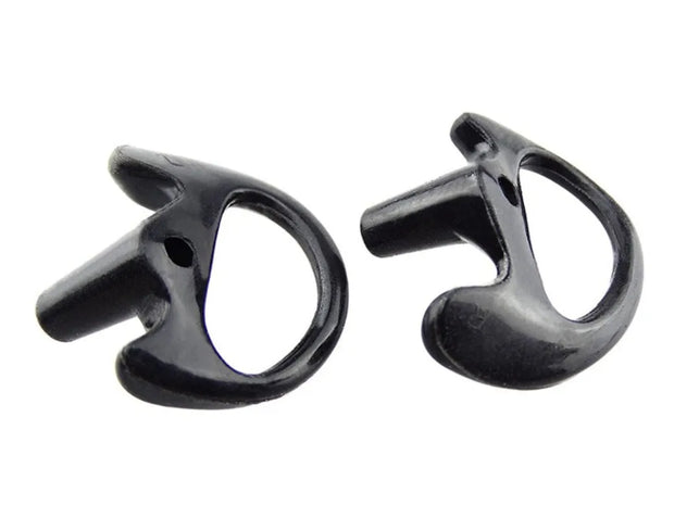 1 Pair Black Color Silicone Earmold Earbud for Universal Walkie Talkie Radio